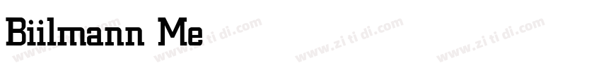 Biilmann Medium字体转换